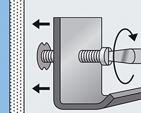 Fischer hollewandplug HM montage met tang